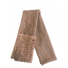 Brown Lace Hijab Scarf